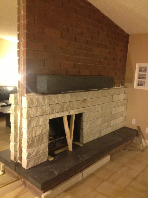 "Iindiana Buff" Limestone Fireplace